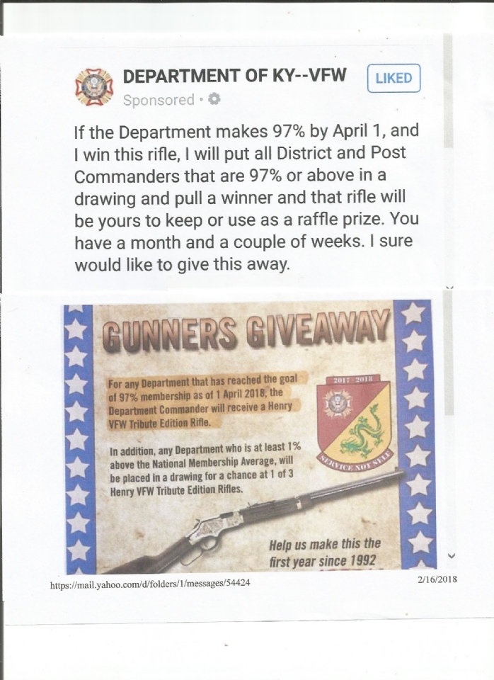 Henry Rifle giveaway